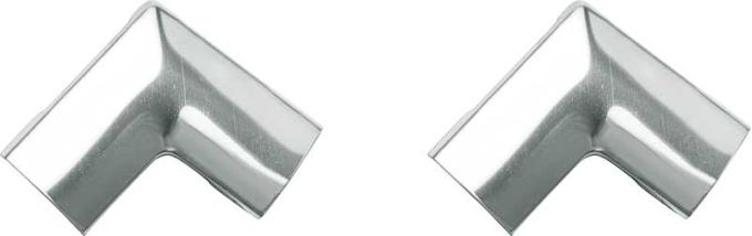 1955-57 Chevy Bel Air, 150, 210, Rear Window Corner Molding Set, Sedan, Pair