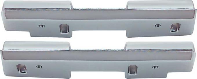 OER 1965-67 Impala/Caprice 2 Door Arm Rest Bases Front Chrome K7950