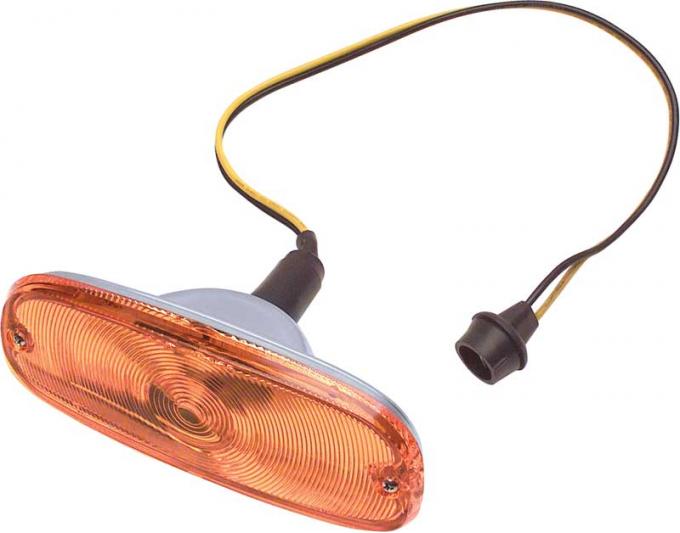 OER 1958-59 Chevrolet, GMC Truck, Park Lamp Assembly, With Amber Lens, Wiring and Socket CX1560