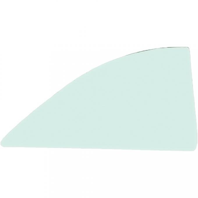OER 1963-64 Biscayne, Bel Air, Catalina, LeSabre 2 Door Sedan, Quarter Glass, 22" Short Style, LH/RH, Light Green Tint QG2440T