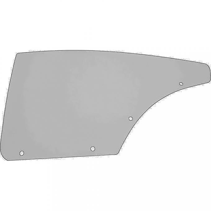 OER 1967-68 Impala Fast Back, Olds 88 2 Door Hardtop, Quarter Glass, Custom Gray Tint, LH QG3822Y