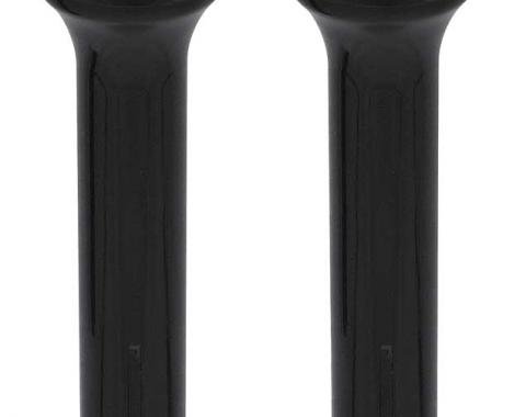 OER 1970-86 GM, Door Lock Knobs, Standard Interior, Black, Smooth Design (not ribbed), Pair CLK801