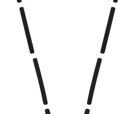 1955 Chevrolet Sedan Paint Divider Decal Set, Black