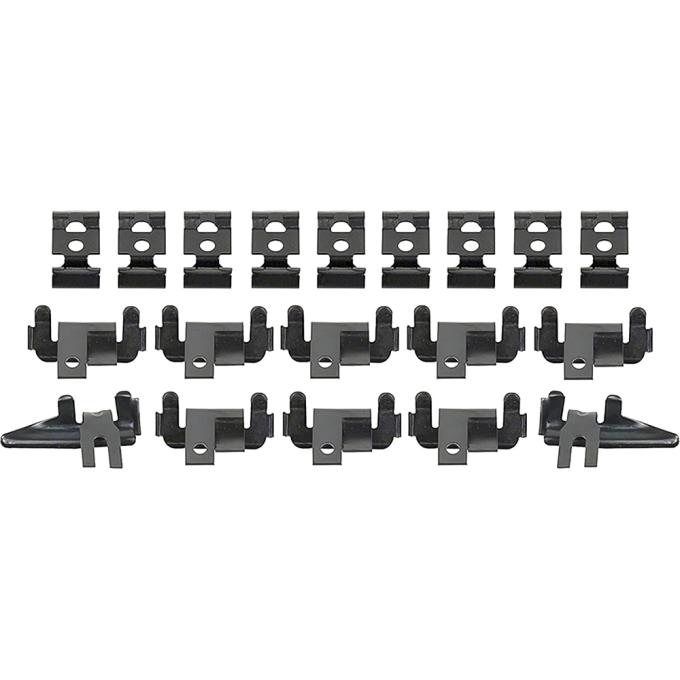 OER 1963-64 Impala, Bel Air, Windshield Molding Clip Set, 2 Door Hardtop K142