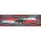 1955-57 Chevy Bel Air, 150, 210, Floor Mat Set, with "Chevrolet" Crest, Front and Rear, Red / Black / Beige, 4 Piece Set