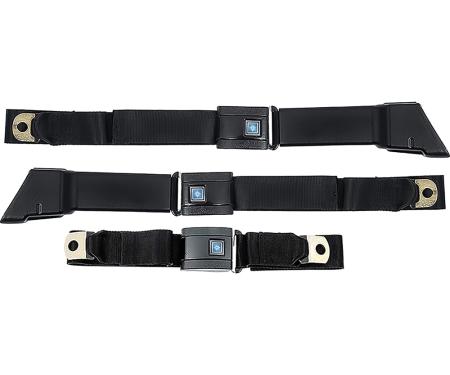 OER 1967-72, Chevrolet / GMC Truck, Seat Belt Set, Retractable RH and LH, Non-Retractable Center, 3-Pcs *R197