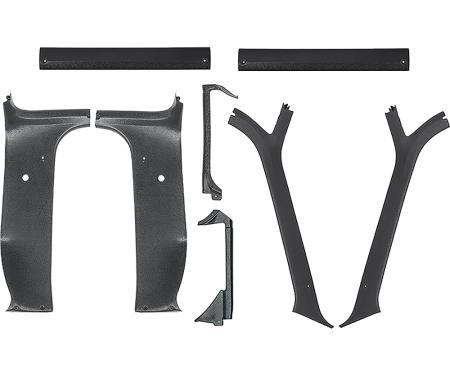 1973-80 Chevrolet, GMC Pickup, Interior Headliner Molding Set, 8 Piece Set