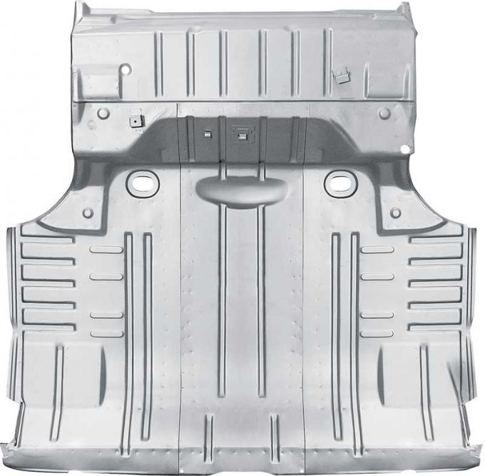 OER 1965 Impala, Bel Air, Biscayne, Complete Trunk Floor Pan, Silver Weld-Thru Coated 14774W