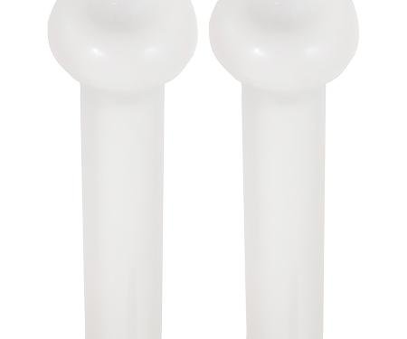 OER 1968-91 GM, Door Lock Knobs, Standard Interior, Smooth Design, Off White, Pair CLK810