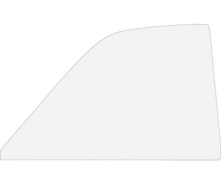 OER 1959-60 Impala, Bonneville, Catalina, Electra, Invicta, Convertible Quarter Glass Window 2 Door, LH or RH, 20", Clear Glass, Each QG2236C