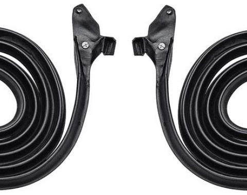 OER 1959-60 Buick, Chevy, Cadillac, Pontiac, Oldsmobile Full Size, Door Frame Weatherstrip Seal, 2-Door, Hardtop & Convertible, Pair 748784