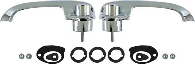 OER 1955-57 Chevy Bel Air, 150, 210 Sedan Wagon and Nomad, Outer Front Door Handle Set, 2 or 4 Door Front. TF400415A