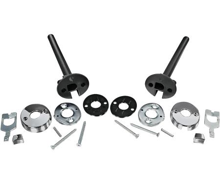 1969-72 Chevelle, Cutlass, GTO, Skylark, Headrest Guide Set, Models with Bucket Seats, LH or RH