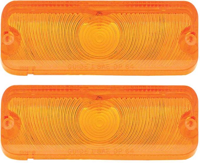 OER 1964 Impala / Full Size Amber Park Lamp Lenses Pair 5954968