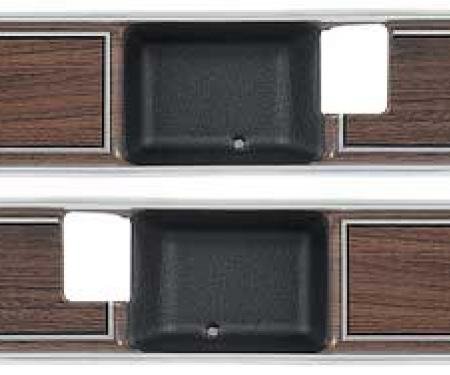 OER 1973-76 Chevy, GMC Pickup, Blazer, Jimmy, Suburban, Front Door Panel Woodgrain Trim, Narrow, Pair TL3116