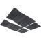 1973-93 GM, Rubber Floor Mat Set, with GM Logo, Factory Style, Set of 4, Black, Various Models