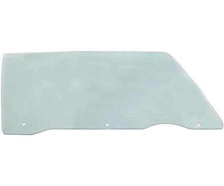 1967-68 Chevrolet Impala, GM Full Size Convertible, Front Door Glass, Light Green Tinted, RH