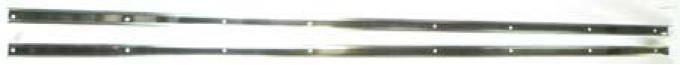 OER 1955-57 Chevrolet, GMC, Bed Angle Strips, Long Bed, Stepside, 89", Polished Stainless Steel 110136