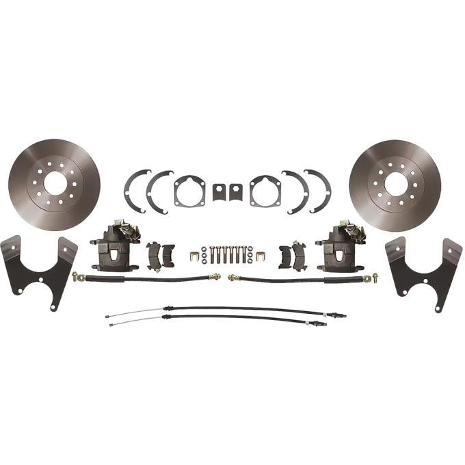OER 1955-64 Chevrolet Passenger Car, Rear Disc Brake Conversion Set, With E-Brake Cables, Plain Rotors BK2056A
