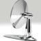 1955-57 Chevy Bel Air, 150, 210, Outer Door Mirror, Convex Shaped, Chrome, RH or LH