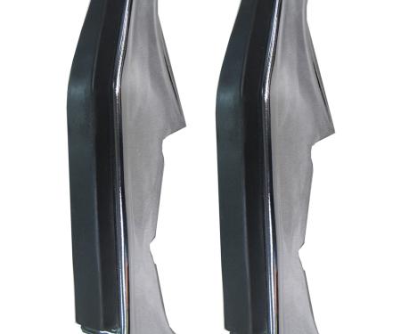 OER 1973-80 Chevy, GMC Pickup, Blazer, Jimmy, Suburban, Front Bumper Guard Set, Chrome, with Rubber Impact Strip, Hardware T71221