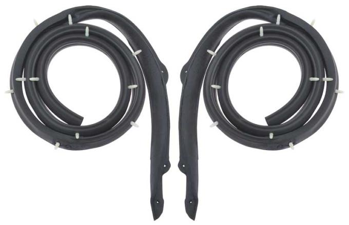 OER 1959-60 Buick, Cadillac, Chevrolet, Pontiac, Oldsmobile Full Size, Roof Rail Weatherstrip, 2-Door Hardtop, Pair, Various Models 748611