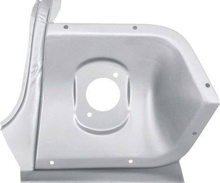 OER 1963 Impala, Bel Air, Biscayne, Tail Lamp Mounting Panel, RH Passenger Side, Silver Weld Through Coated B1745W