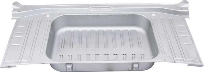 OER 1964 Impala, Bel Air, Biscayne, Full Trunk Floor Panel, Silver Weld Thru Coating 153153W