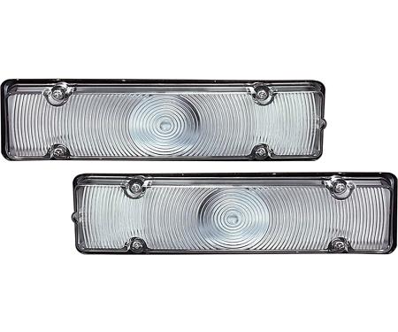 OER 1961 Impala, Bel Air, Biscayne, Nomad, Park Lamp Assemblies, Clear Lens, LH and RH 899547C