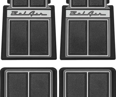 OER 1955-57 Bel Air 4 Piece Black Carpet Floor Mat Set M55101