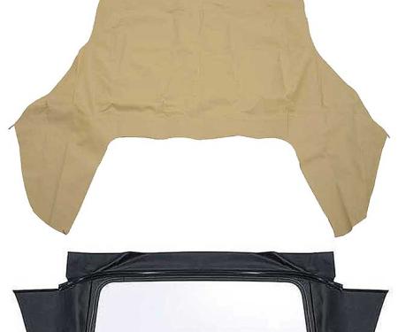 1971-76 GM B-Body, Convertible Top Kit, With Plastic Window, With Zipper, Vinyl, Buckskin
