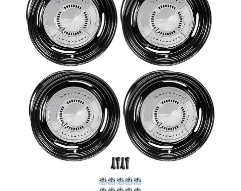 OER 1961-62 Chevrolet Factory Style 14" Steel Wheels, Dog Dish Style, 7" Wide, 4-3/4" Backspacing *881480