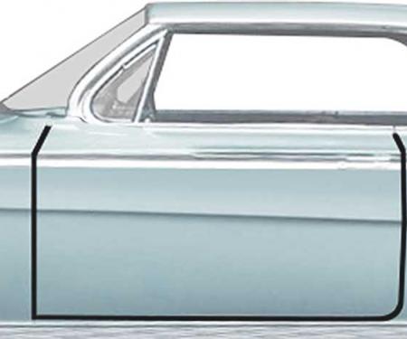 OER 1961-62 Impala / Full-Size 2-Door Hardtop /Convertible Door Frame Weatherstrips K426