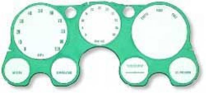 OER 1967-72 Chevrolet/GMC Truck, Blazer, Jimmy, Suburban, Instrument Panel Lens, With Gauges & Tach CC1001
