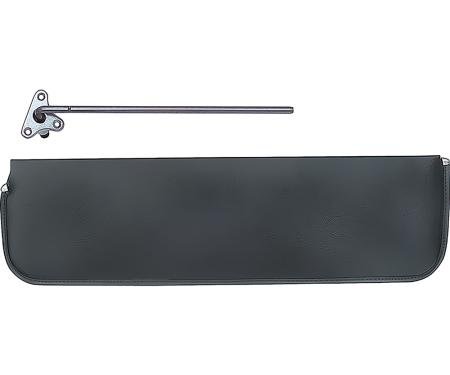 OER 1947-53 Chevy, GMC Truck, Sun Visor, OE Style Cardboard, with Bracket, Black, LH Driver Side *GR1901L