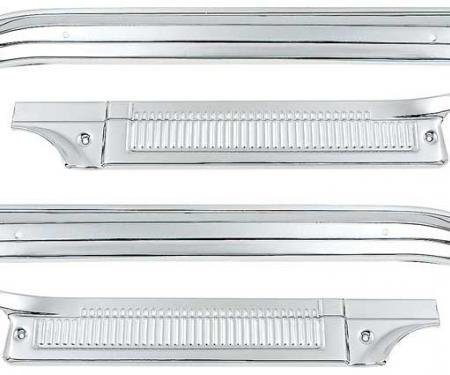 OER 1973-77 Chevy, GMC Pickup, Standard Cab, Aluminum Door Sill Plates, 4 Piece Set *153292