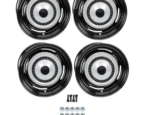 OER 1957 Chevrolet Factory Style 14" Steel Wheels, Dog Dish Style, 6" Wide, 4-1/2" Backspacing *881488