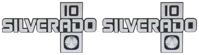 OER 1981-88 Chevrolet Blazer, Pickup, Suburban, Silverado 10 Front Fender Emblems, Pair *153593