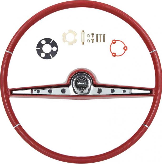OER 1962 Impala Steering Wheel Kit , Red *R62012