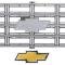 1975-76 Chevy Pickup, Blazer, Suburban, Grill Assembly, with Bow Tie Emblem, Argent Gray