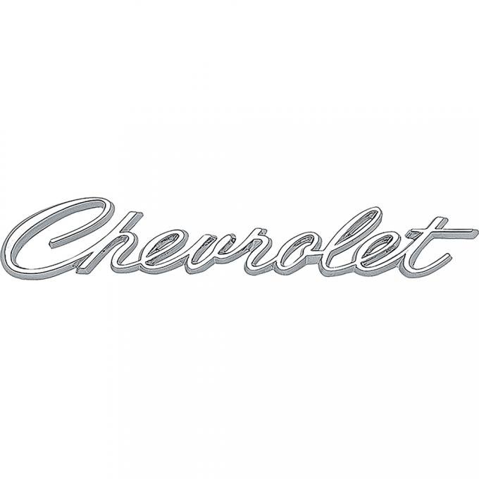 OER 1966, 68 Impala, Bel Air, Biscayne,"Chevrolet" Rear Trunk Emblem 4227044