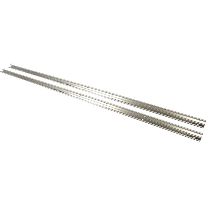 1947-53 Chevrolet, GMC, Bed Angle Strips, Stepside, Long Bed, Stainless, Unpolished
