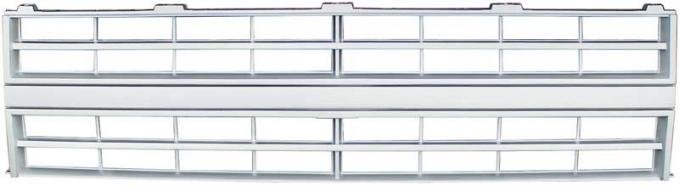 OER 1985-88 Chevrolet Truck, Grill, Single Headlamps, Emblem Delete, Argent T70050