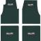 1955-57 Chevy, Ribbed Rubber Floor Mat Set, with "Chevrolet" Crest, Dark Green, 4 Piece Set