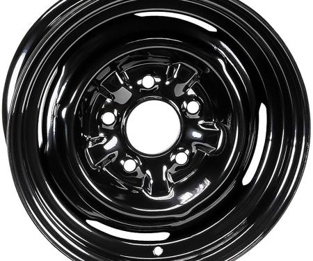 1955-87 GM, Factory Steel Wheel, Dog Dish Style, 15" x 7", Stamped, 4-3/4" Backspacing
