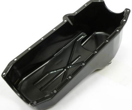 OER 1980-84 Small Block Chevrolet Black 4 Quart Oil Pan (Passenger Side Dipstick Location) T5101