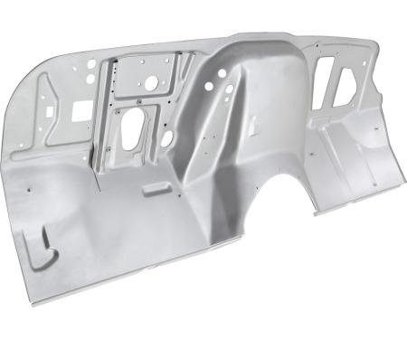 OER 1969-72 Chevy, GMC Pickup, Blazer, Jimmy, Suburban, Firewall Panel, 4 Wheel Drive, with Toe Panel, with Heater, without A/C, Silver Weld-Thru Coating CX4905