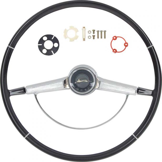 OER 1965 Impala Black Steering Wheel Kit *R65001