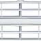 1985-88 Chevy Pickup, Blazer, Suburban, Front Grill, for Single Headlamps, Emblem Delete, Argent Silver, w/o Molding