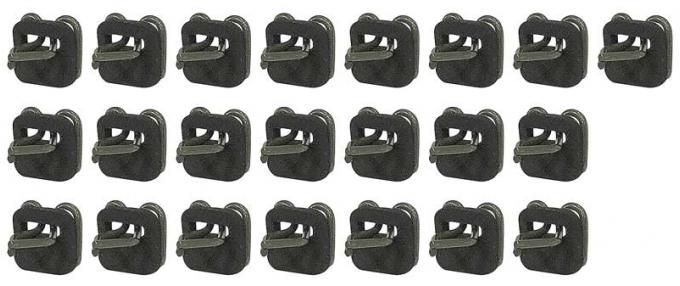 OER 1962-66 Chevrolet Truck, Lower Bed Molding Clips, Short Bed, OE-Style, 22-Pieces T1472